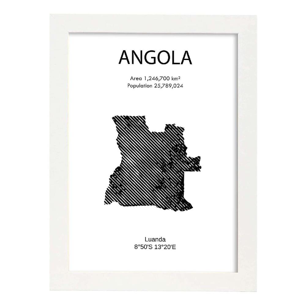 Nacnic Lámina De Angola Mundo