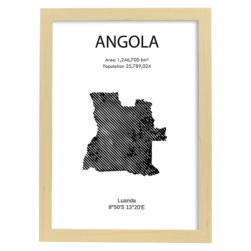 Nacnic Lámina De Angola Mundo