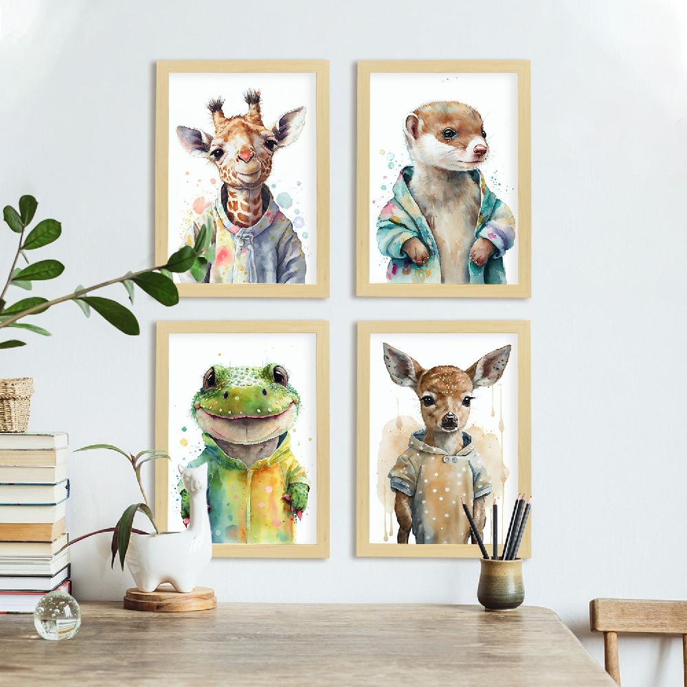 Nacnic Lámina De Animales Exóticos Nacnic