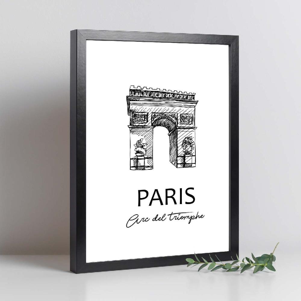 Nacnic Lámina De Arco Del Triunfo En Paris