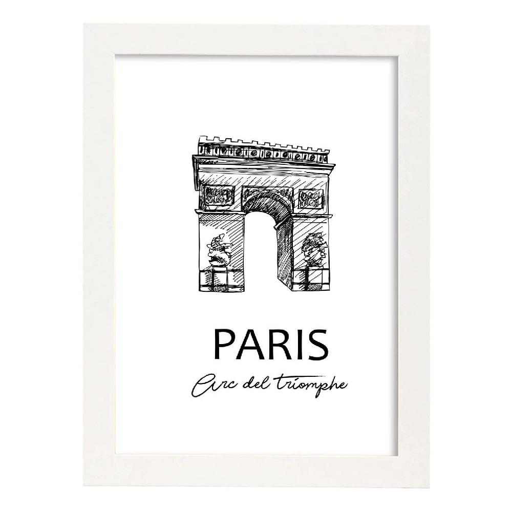 Nacnic Lámina De Arco Del Triunfo En Paris