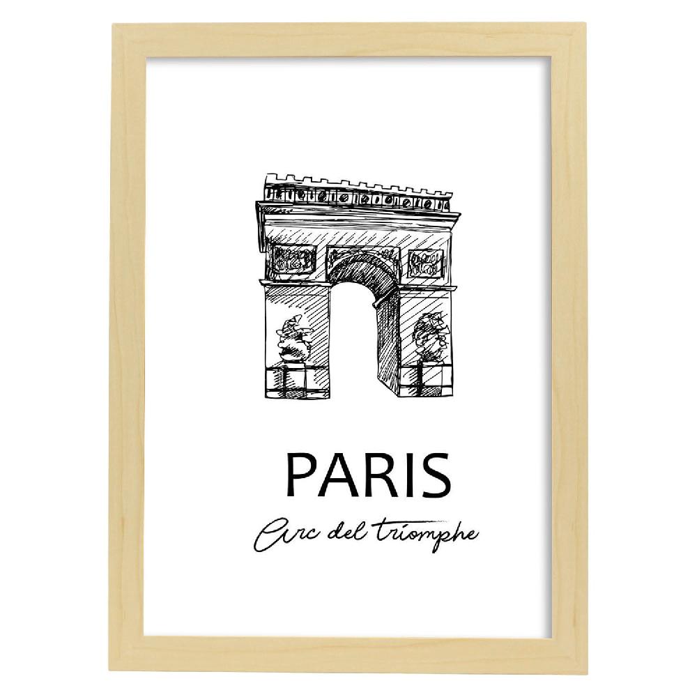 Nacnic Lámina De Arco Del Triunfo En Paris
