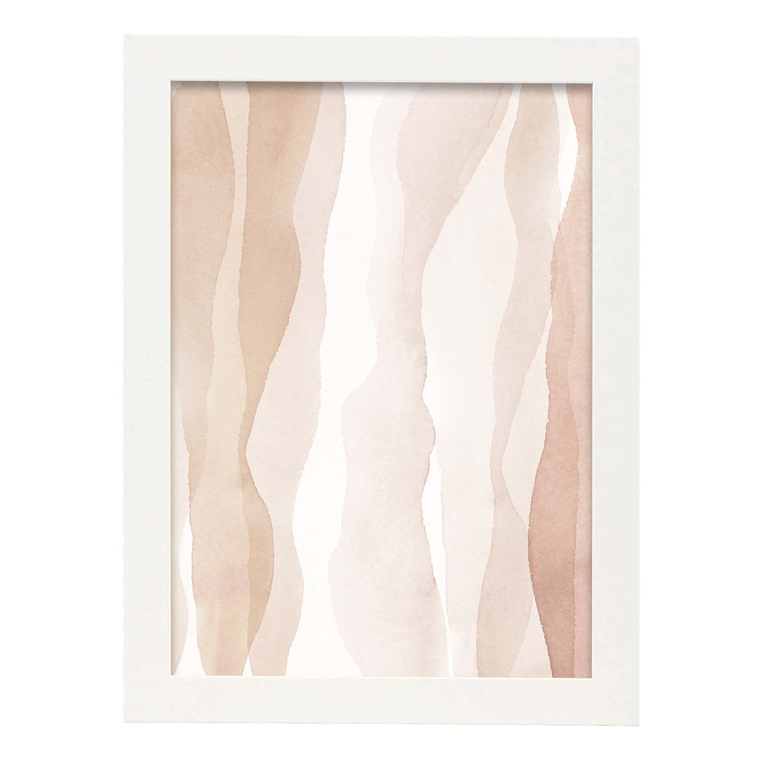 Nacnic Lámina De Arte Abstracto En Tonos Marrones