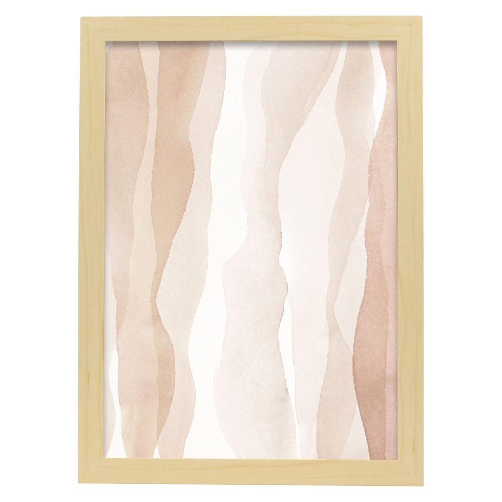 Nacnic Lámina De Arte Abstracto En Tonos Marrones