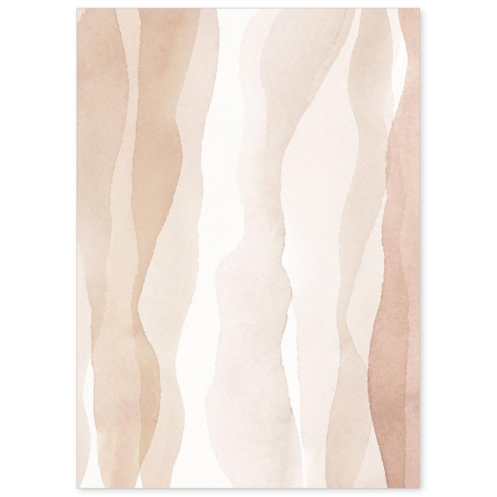 nacnic Lámina de Arte Abstracto en Tonos Marrones