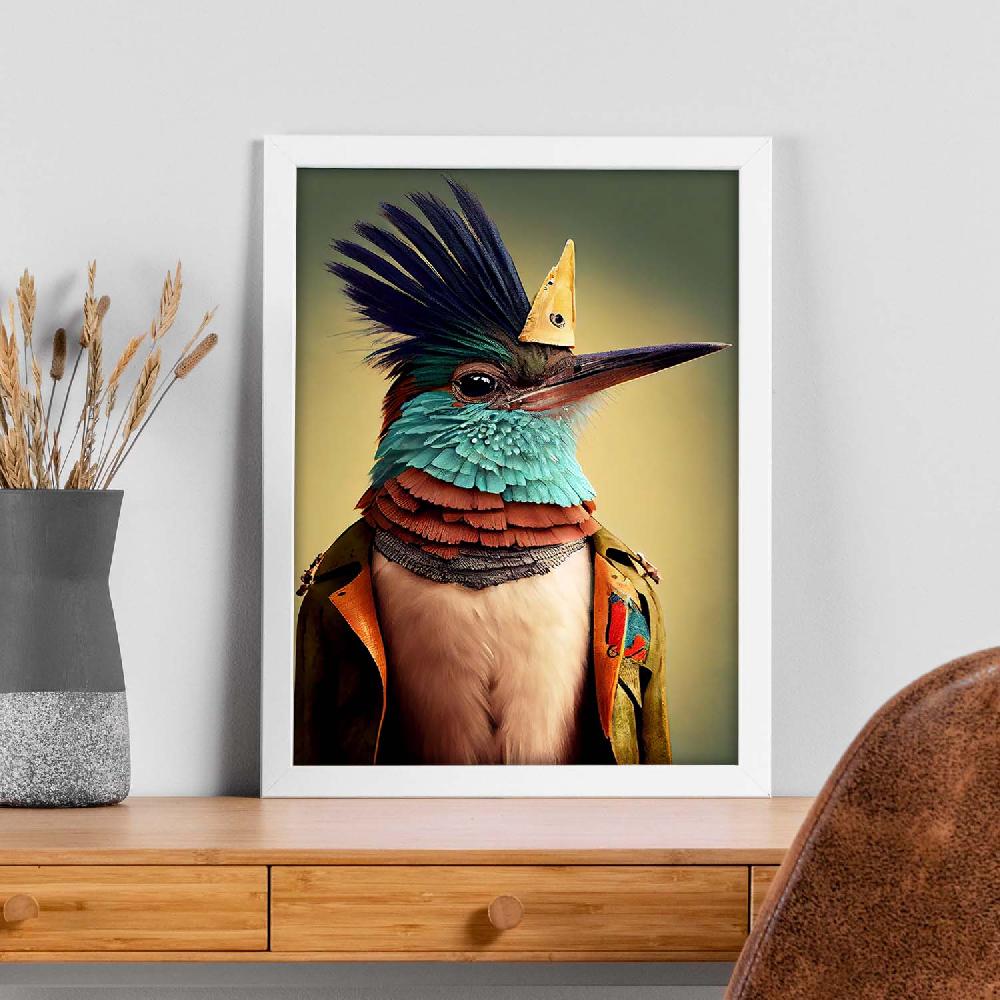 Nacnic Nacnic Lámina De Arte Estético Con Colibrí Vestido Humano