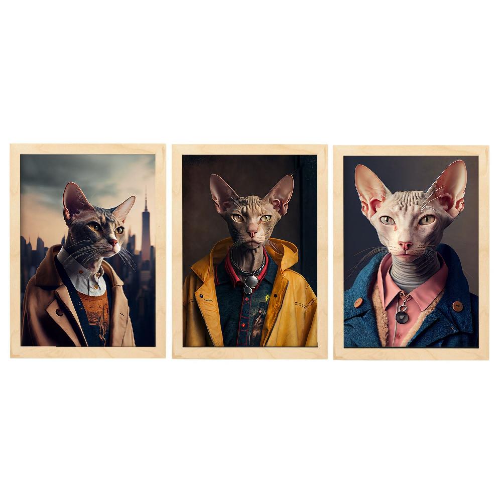 Nacnic Nacnic Lámina De Arte Estético De Gato Colorpoint Peterblad