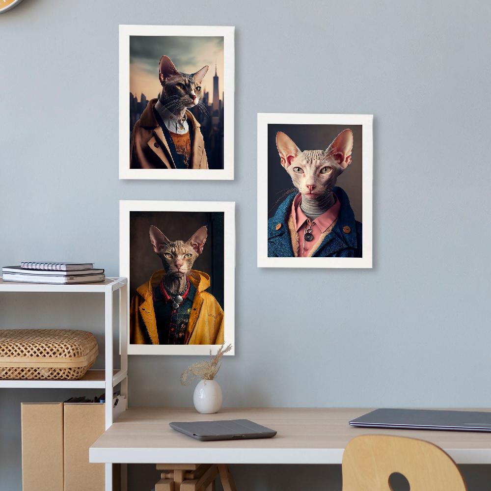 Nacnic Nacnic Lámina De Arte Estético De Gato Colorpoint Peterblad