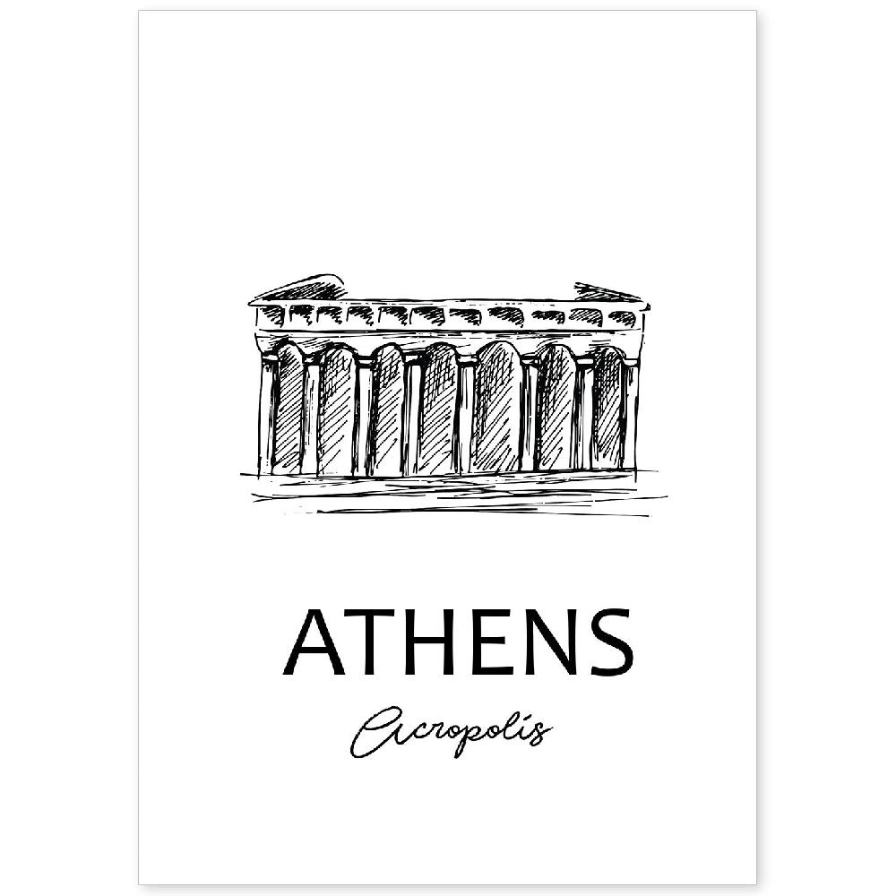 nacnic Lámina de Atenas - Acropolis