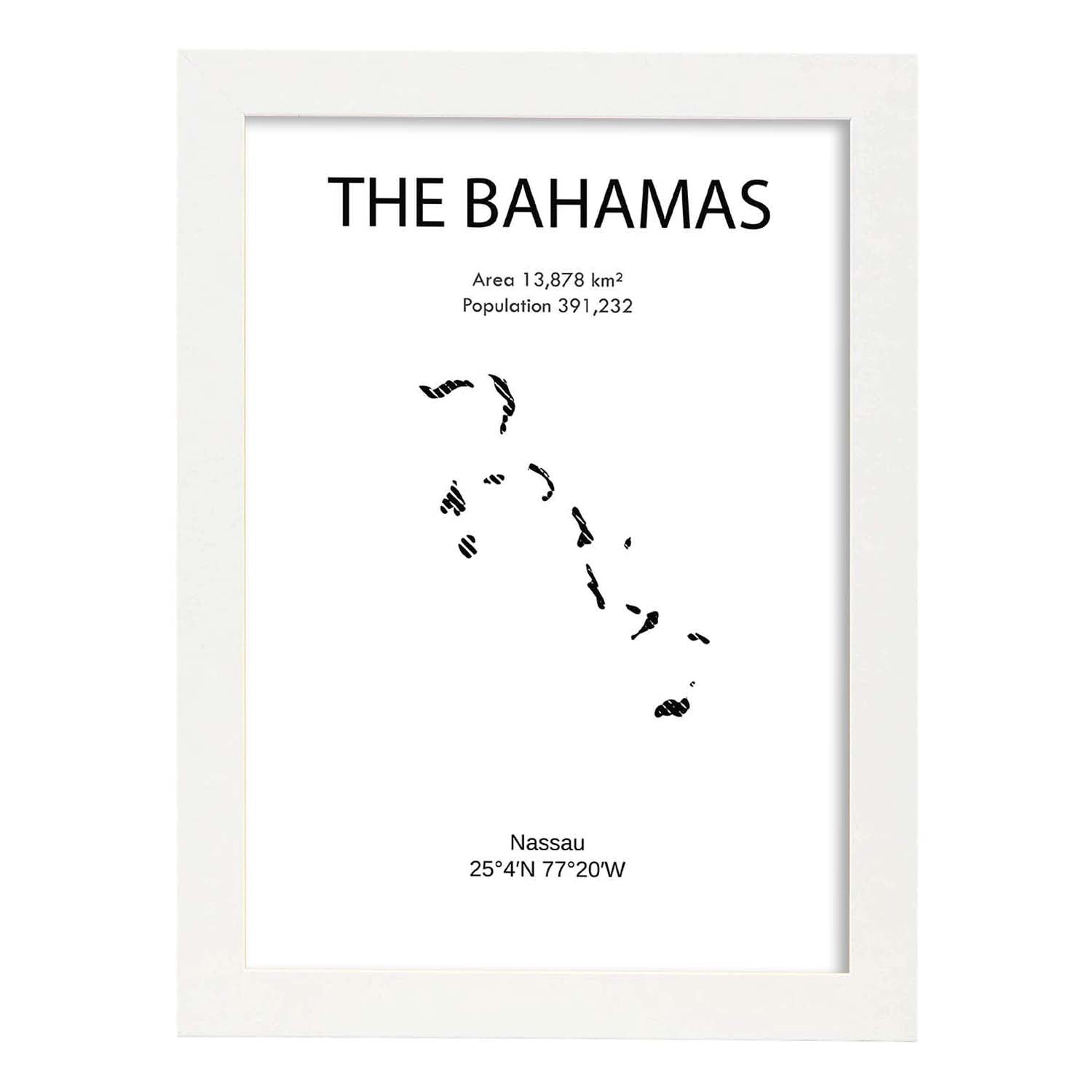 Nacnic Lámina De Bahamas Del Mundo