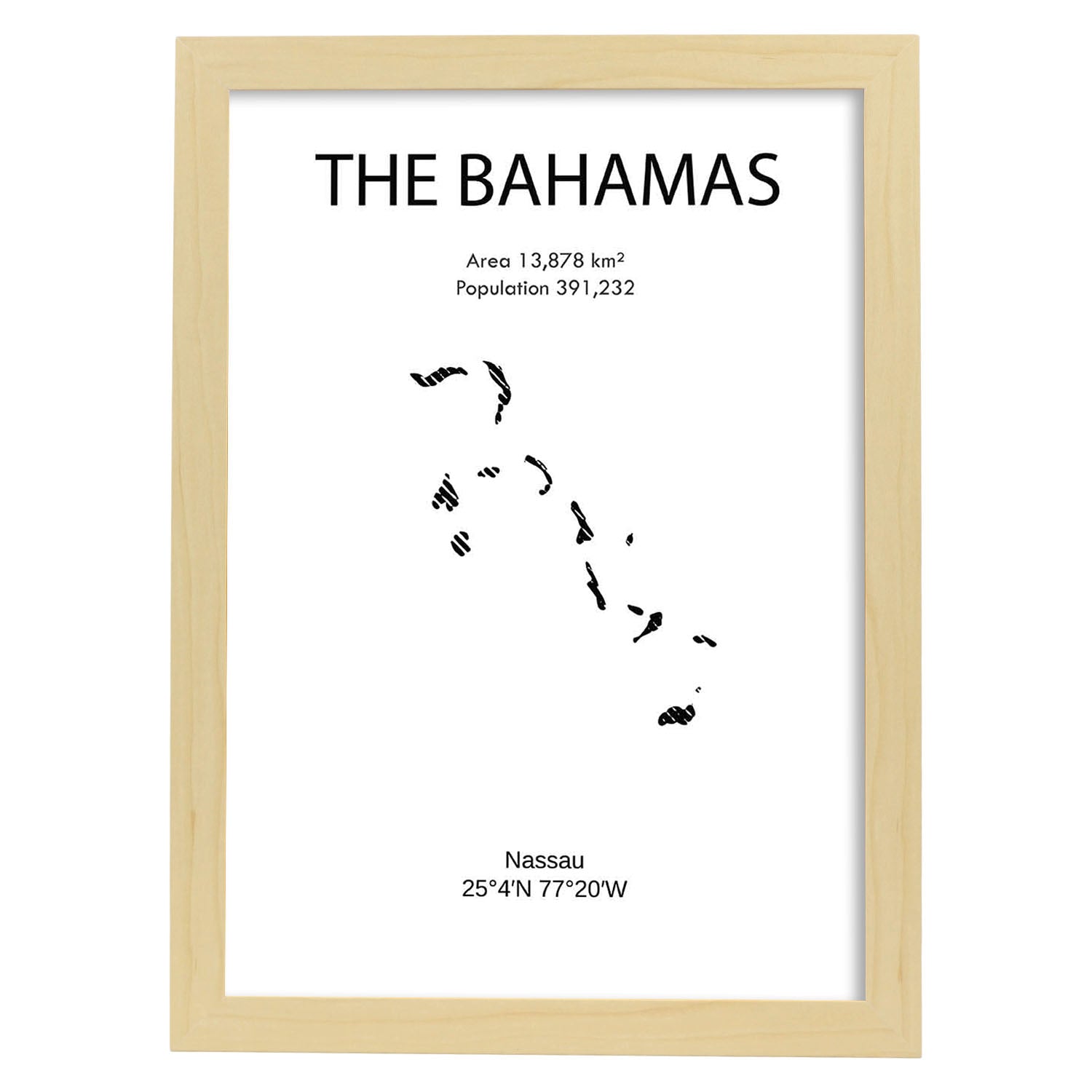 Nacnic Lámina De Bahamas Del Mundo