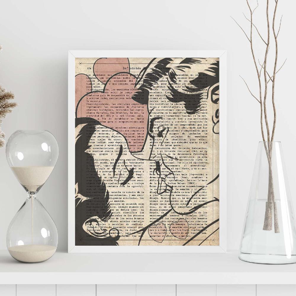 Nacnic Lámina De Beso 2 En Estilo Pop Art Colorido