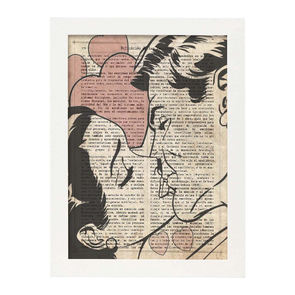 Nacnic Lámina De Beso 2 En Estilo Pop Art Colorido