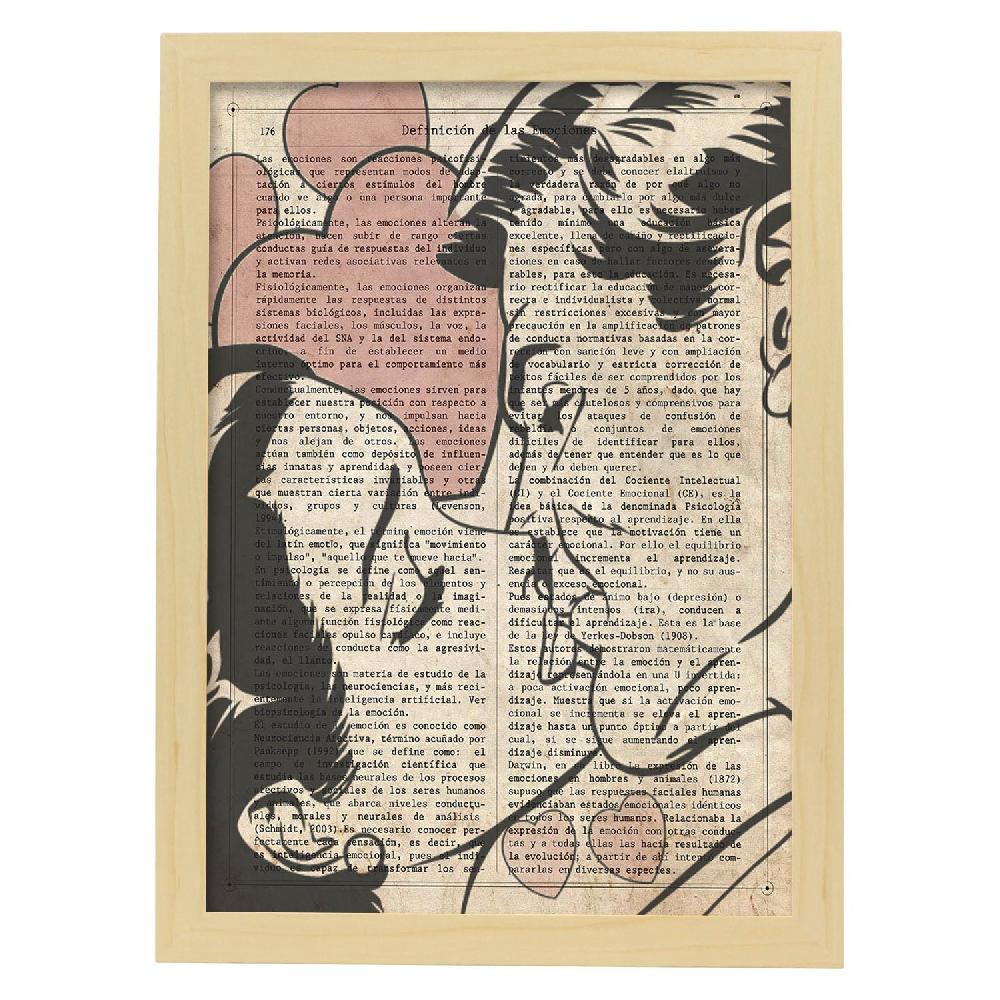 Nacnic Lámina De Beso 2 En Estilo Pop Art Colorido