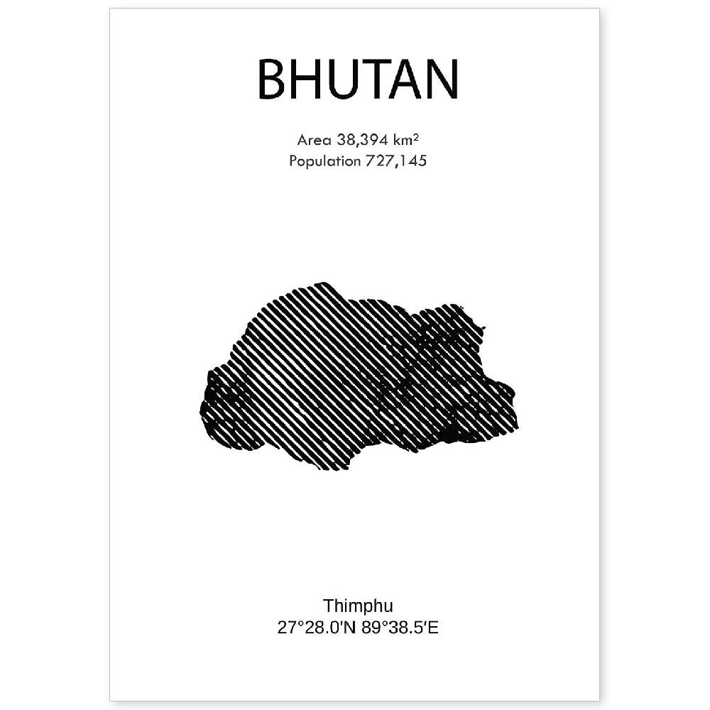 nacnic Lámina de Bhutan