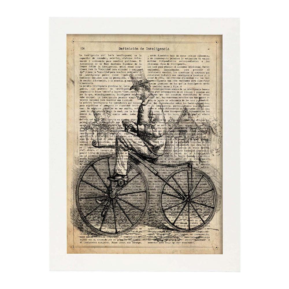 Nacnic Lámina De Bici Vintage