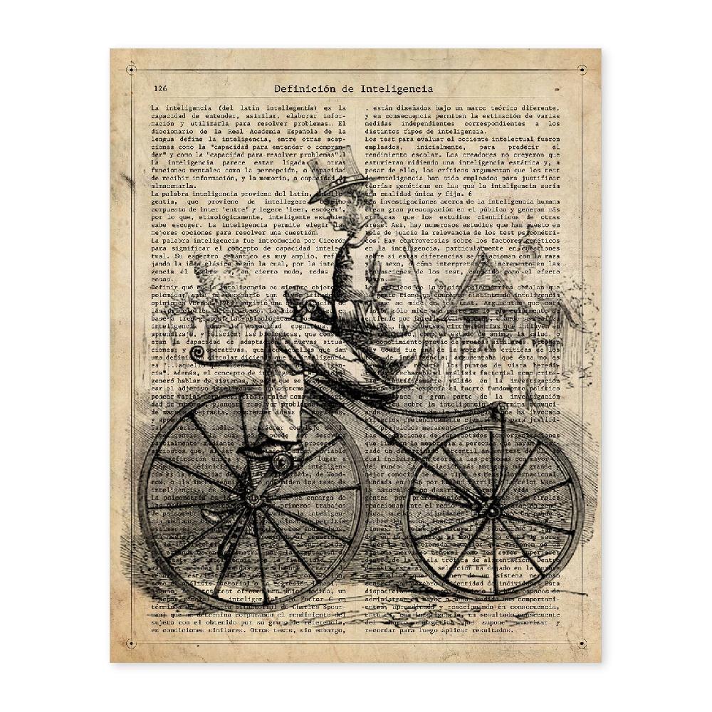 nacnic Lámina de Bici Vintage