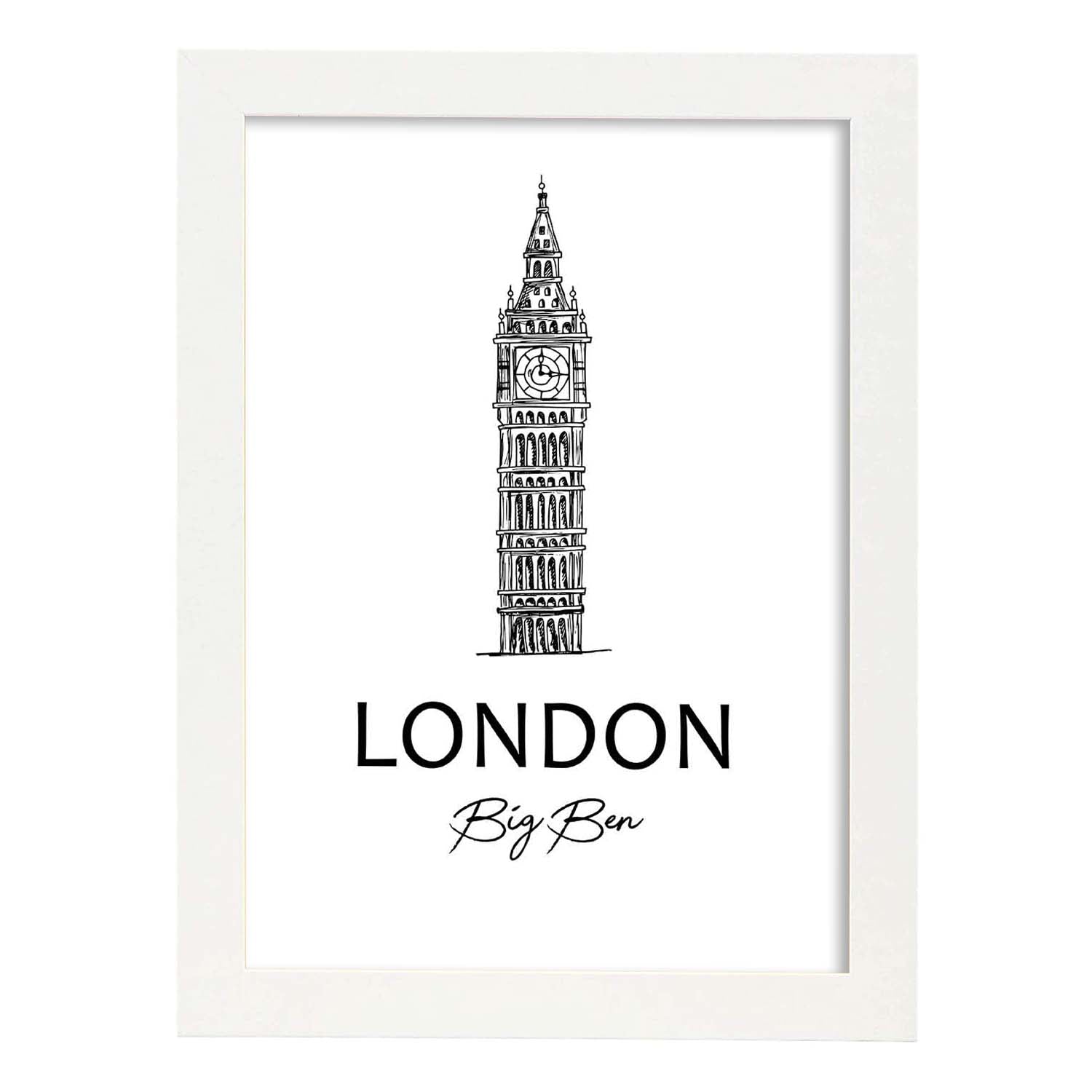Nacnic Lámina De Big Ben En Londres