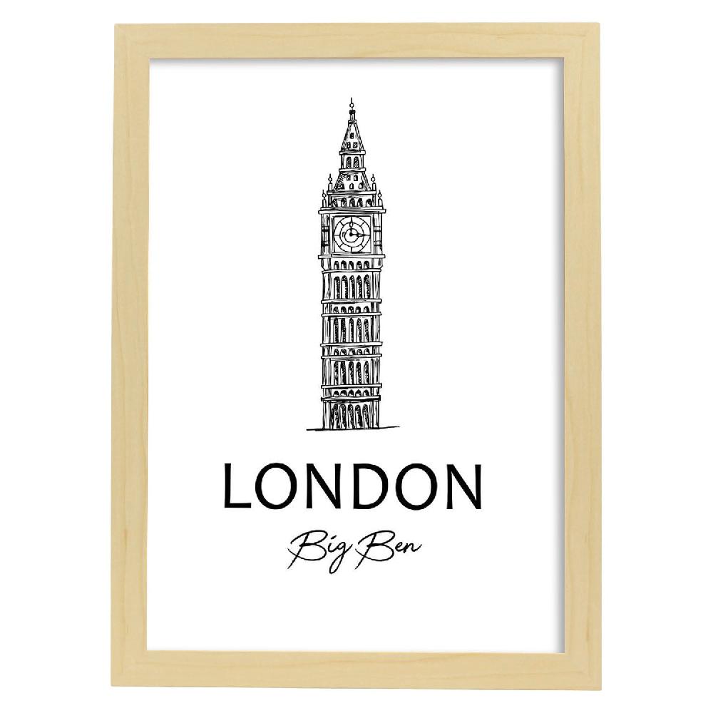 Nacnic Lámina De Big Ben En Londres