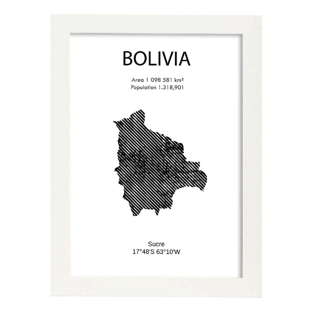 Nacnic Lámina De Bolivia Del Mundo