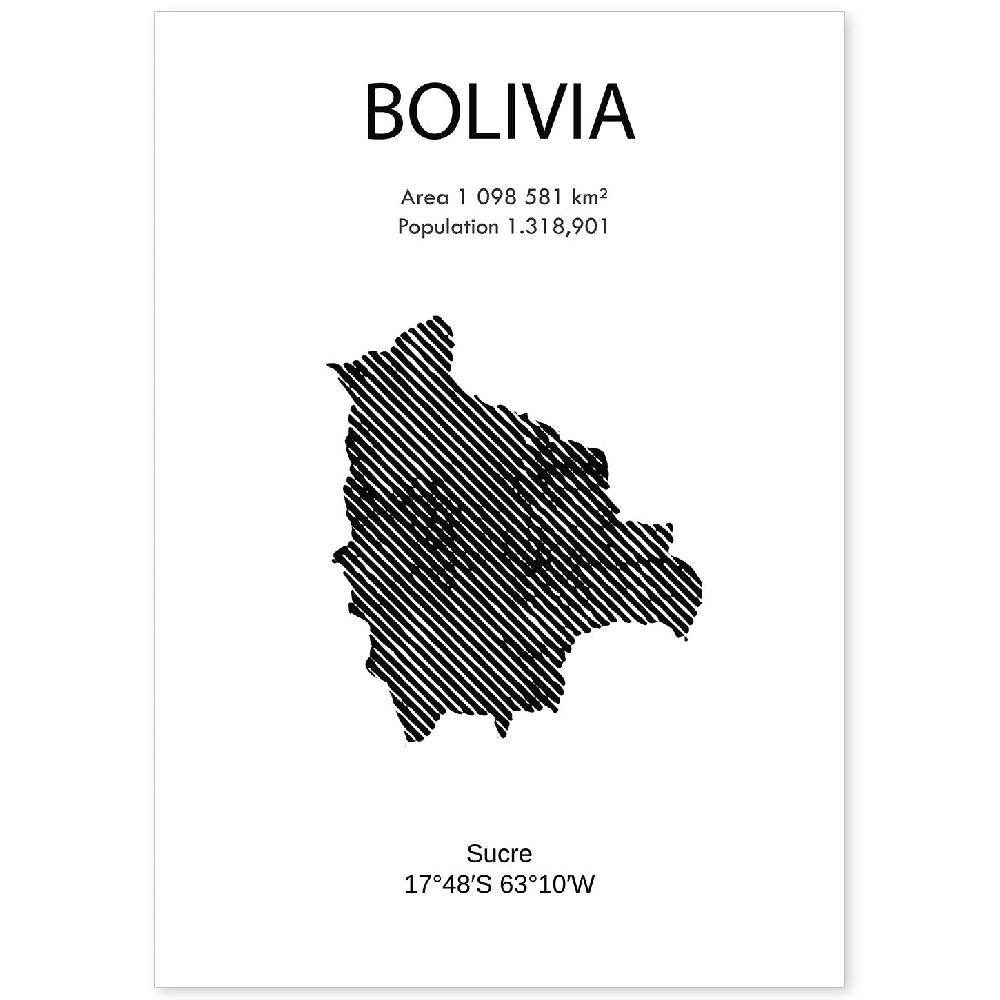 nacnic Lámina de Bolivia del Mundo