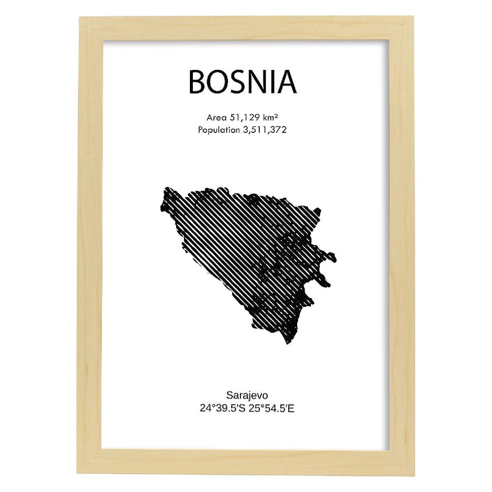 Nacnic Lámina De Bosnia Del Mundo