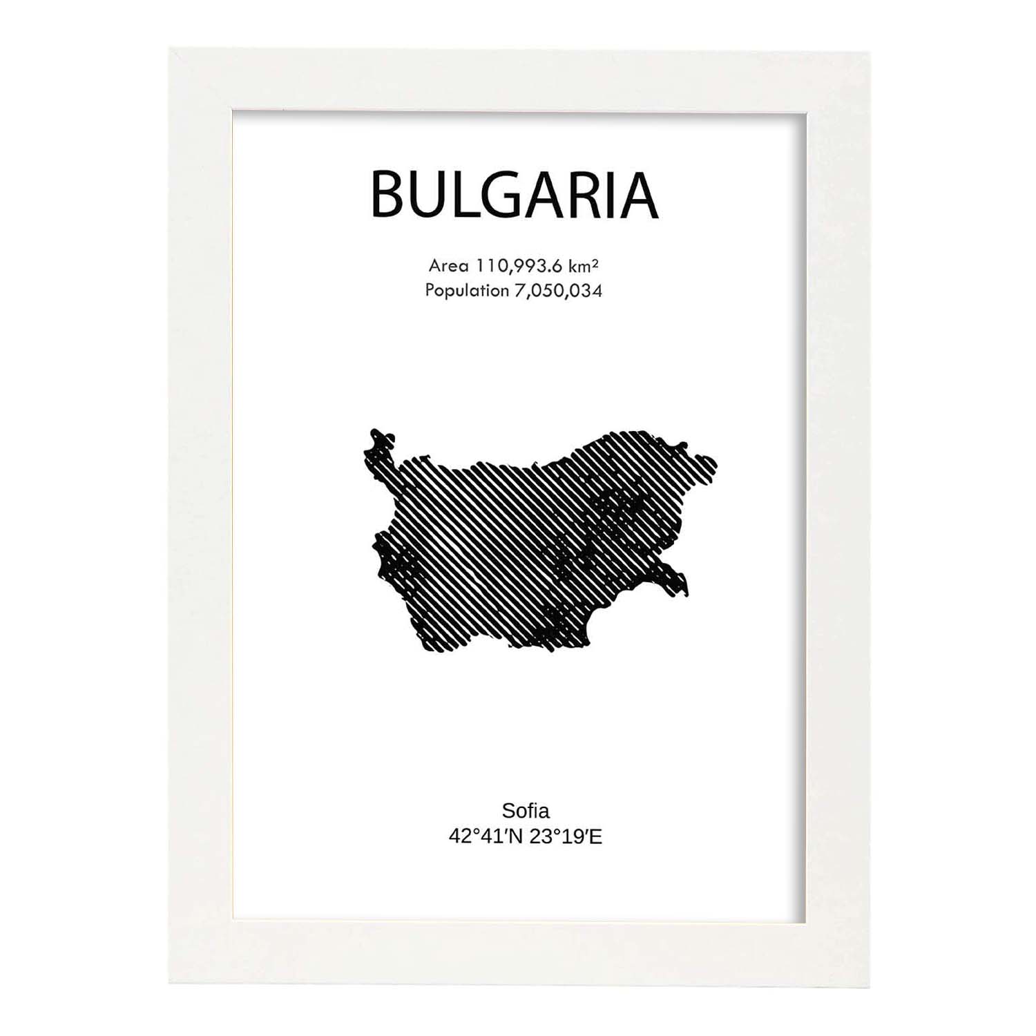 Nacnic Lámina De Bulgaria Del Mundo