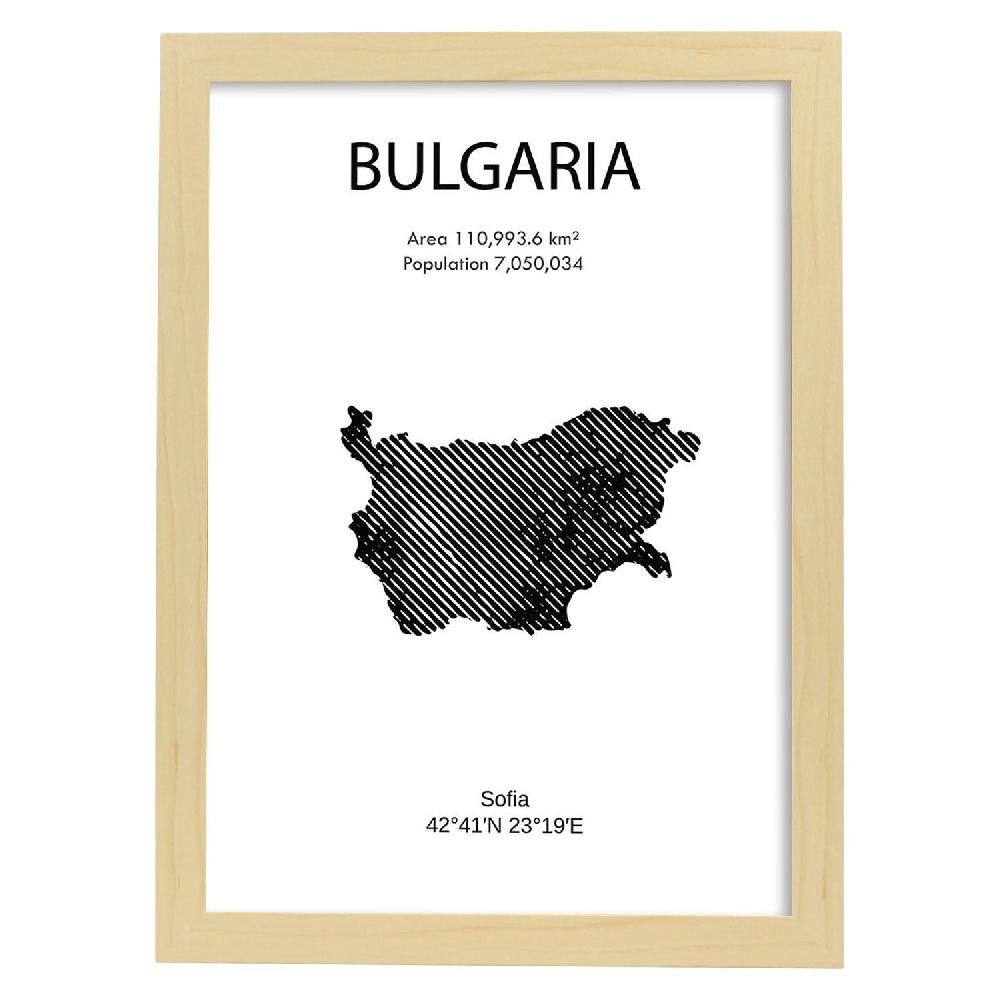 Nacnic Lámina De Bulgaria Del Mundo