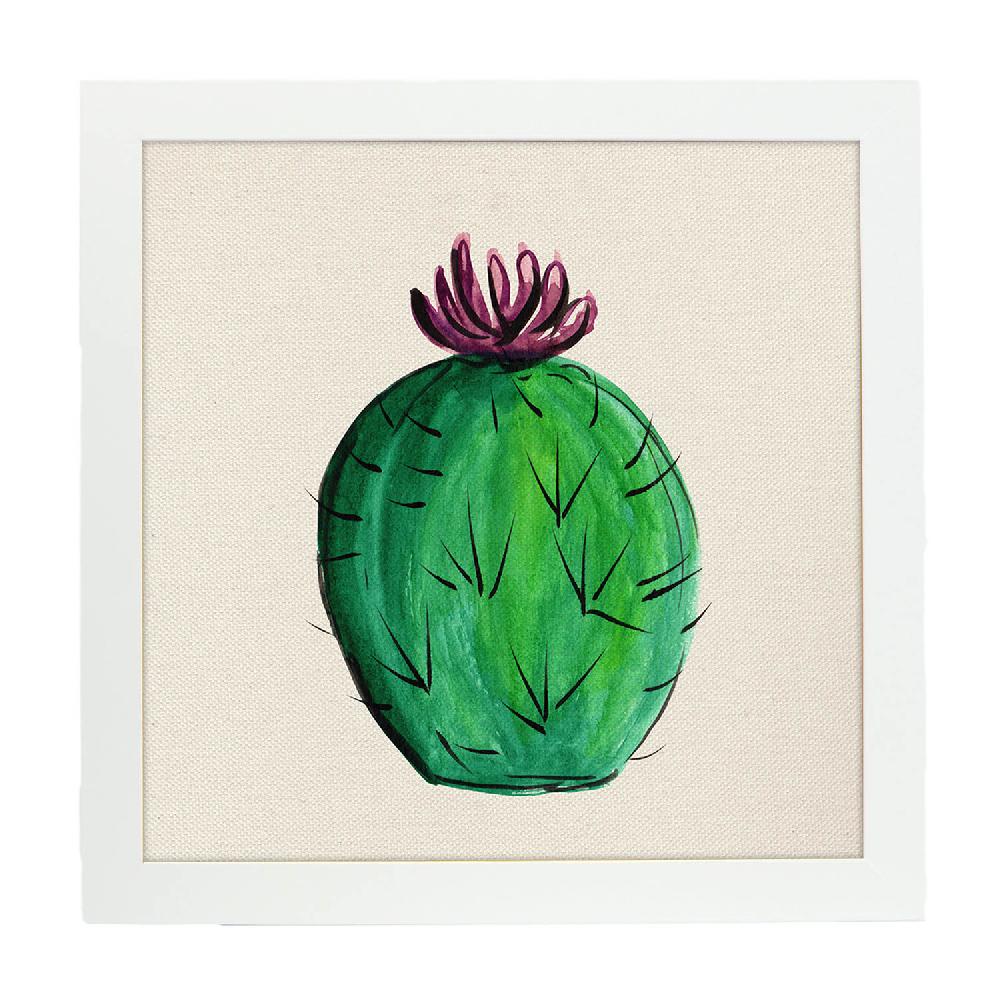 Nacnic Lámina De Cactus Dibujado En Flor