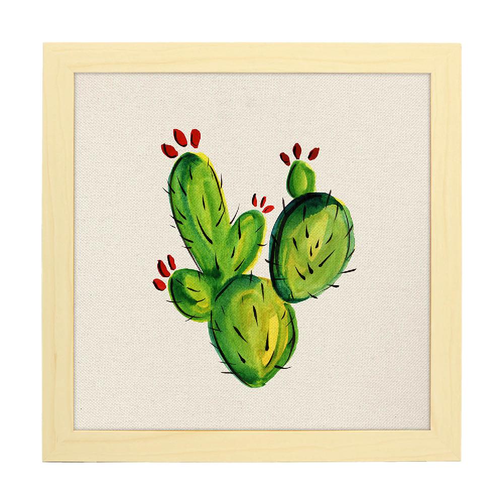 Nacnic Lámina De Cactus Dibujado Mírame
