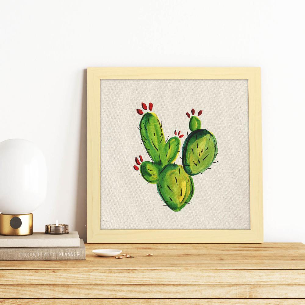 nacnic Lámina de Cactus Dibujado Mírame