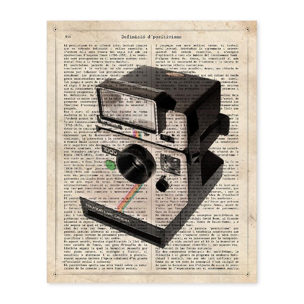 nacnic Lámina de Cámara Polaroid Antigua