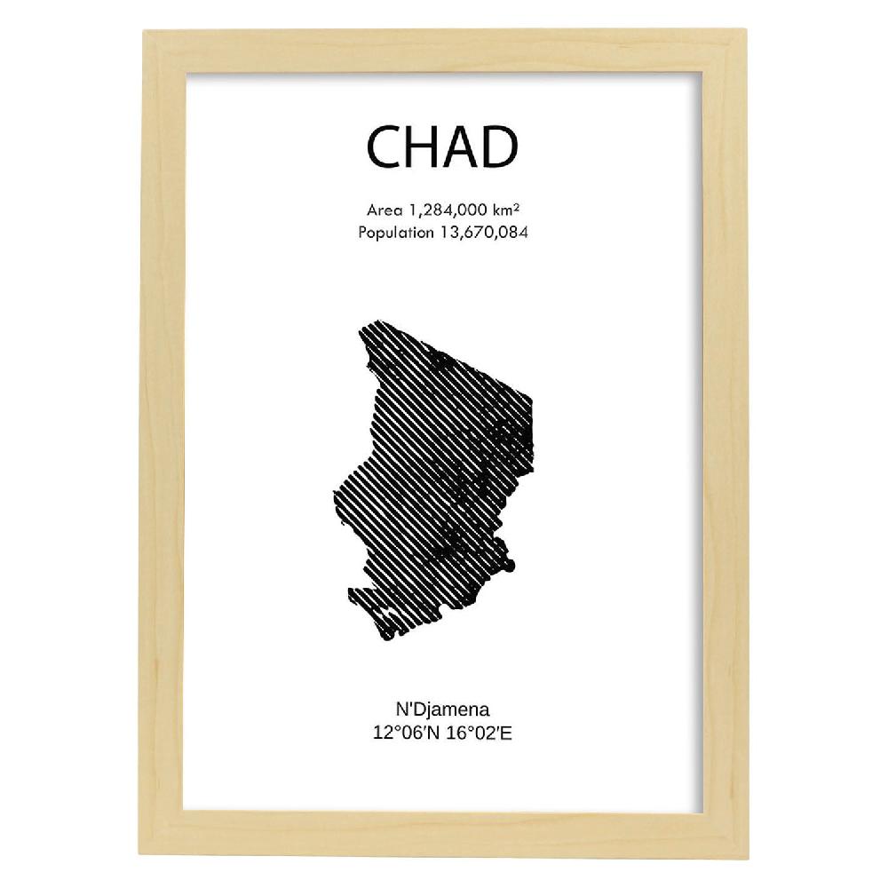 Nacnic Lámina De Chad Del Mundo