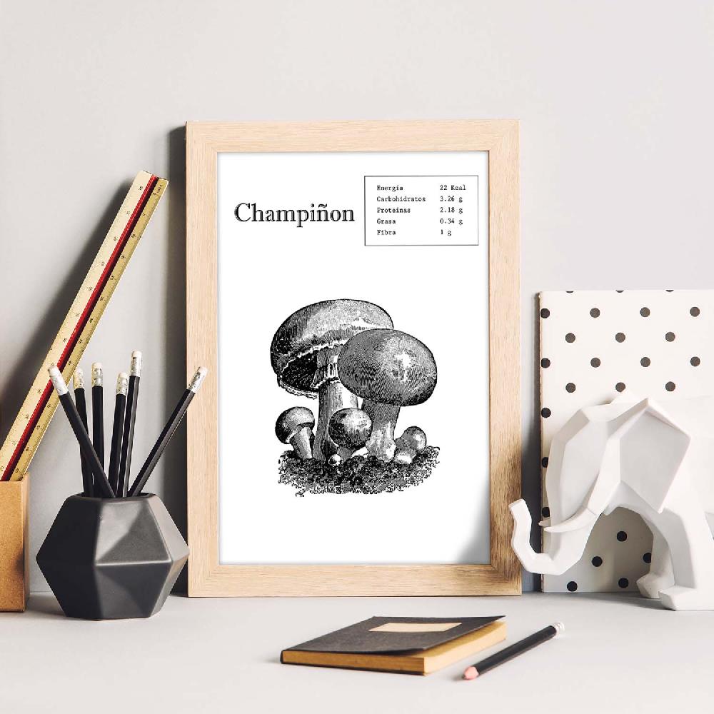Nacnic Lámina De Champiñon