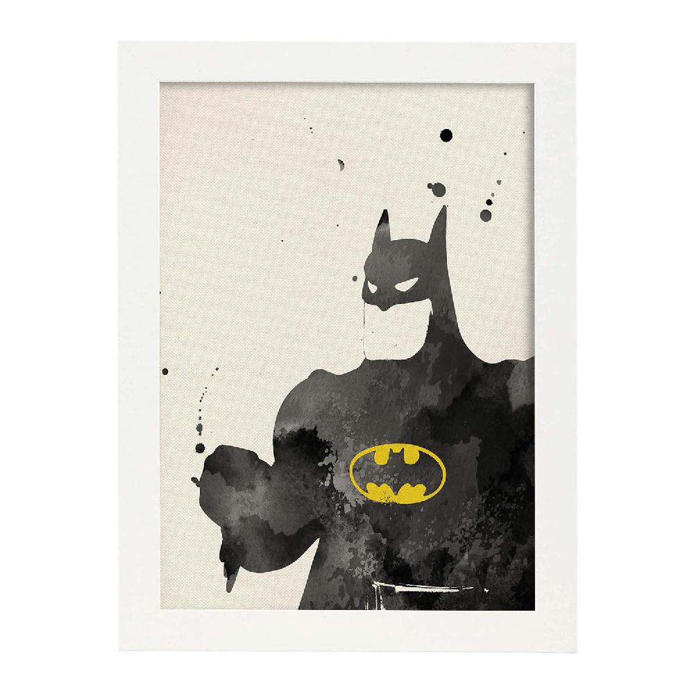 Nacnic Lámina De Cine Estilo Acuarela Batman 2