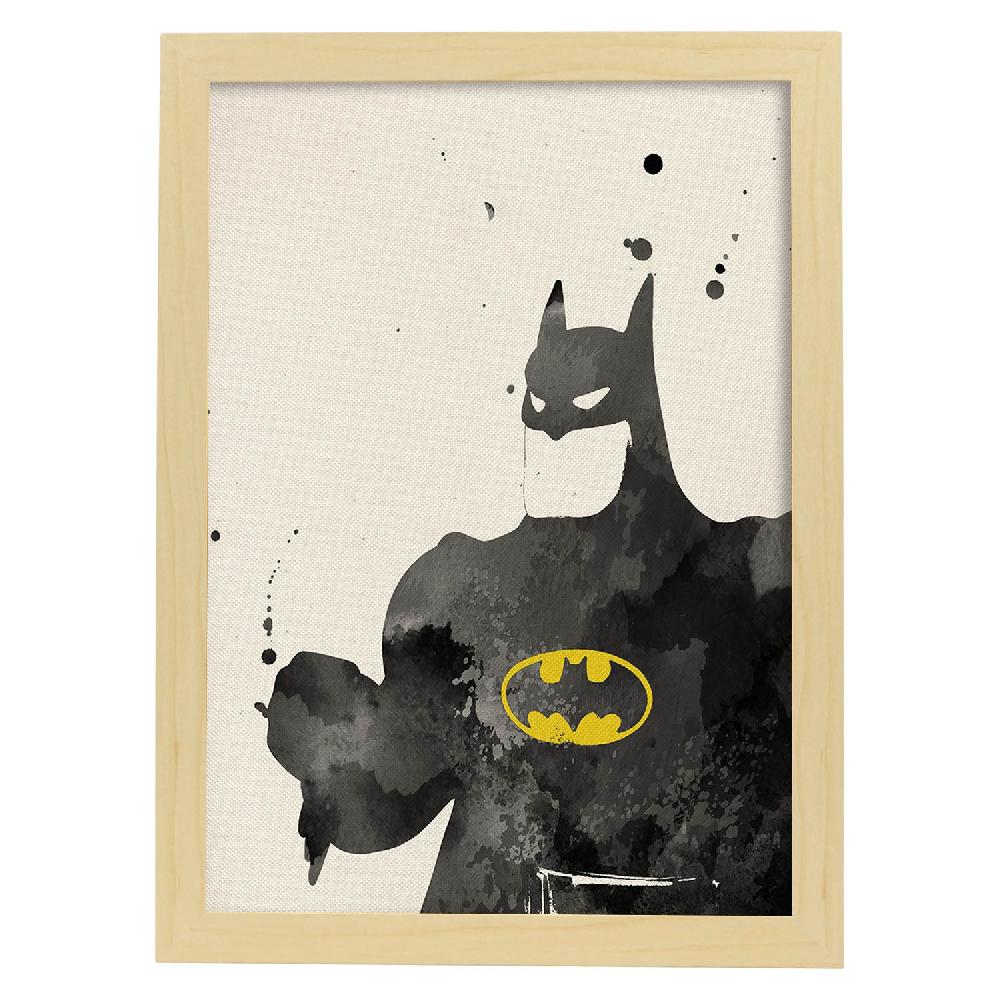 Nacnic Lámina De Cine Estilo Acuarela Batman 2