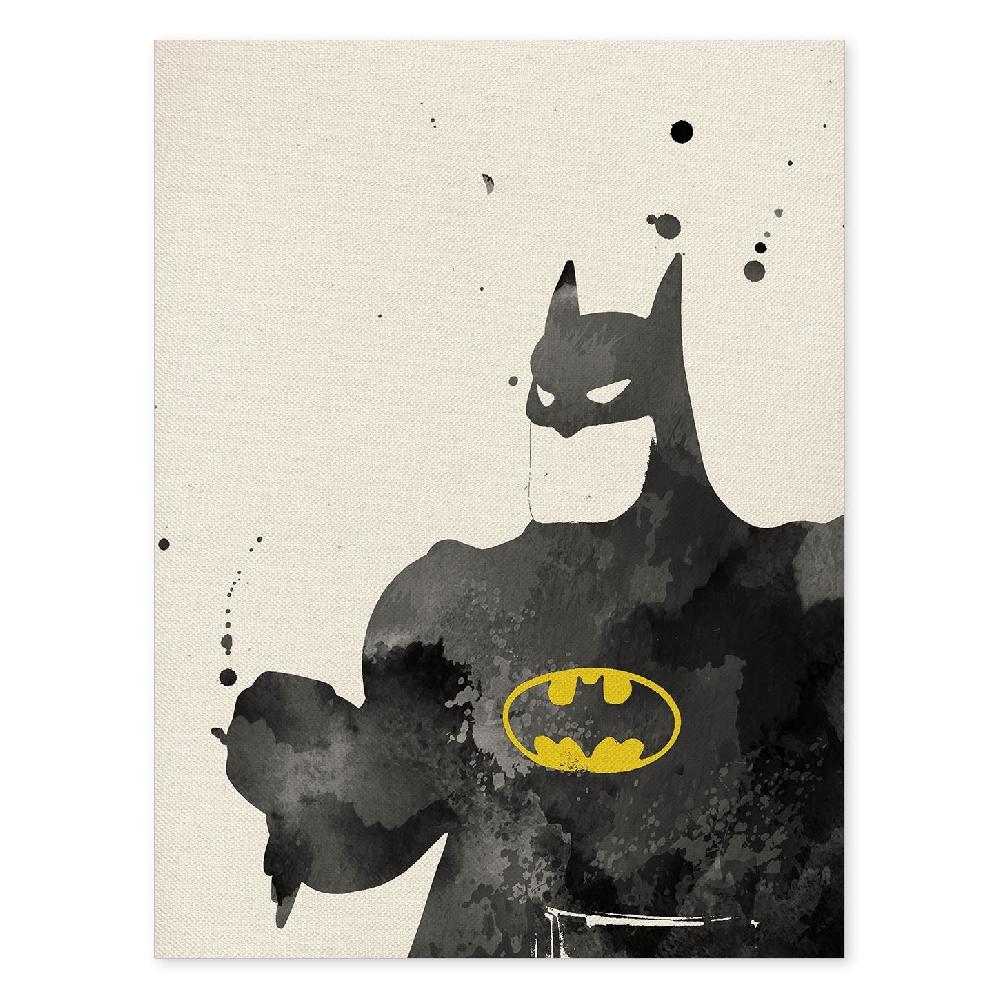 nacnic Lámina de cine estilo acuarela Batman 2