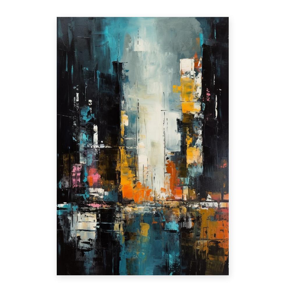 Nacnic Lámina De Ciudad Cósmica Monocromática