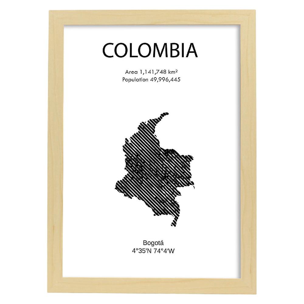 Nacnic Lámina De Colombia Del Mundo
