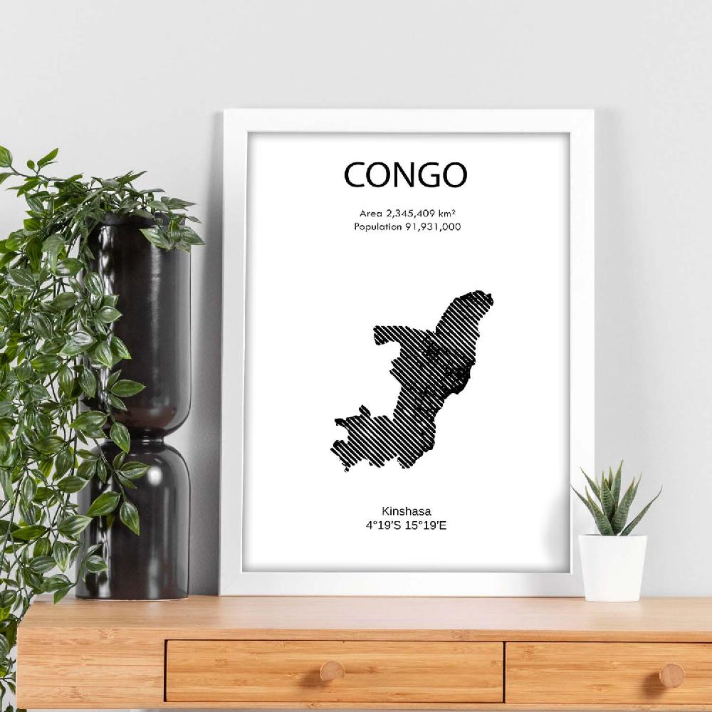 Nacnic Lámina De Congo Del Mundo