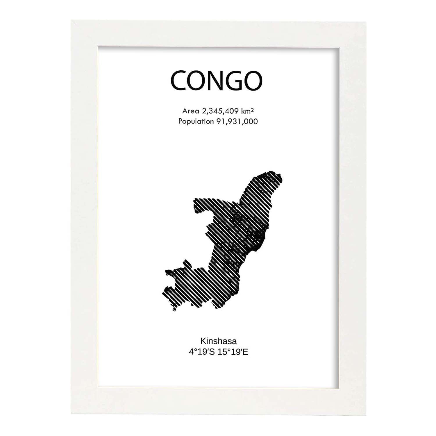 Nacnic Lámina De Congo Del Mundo