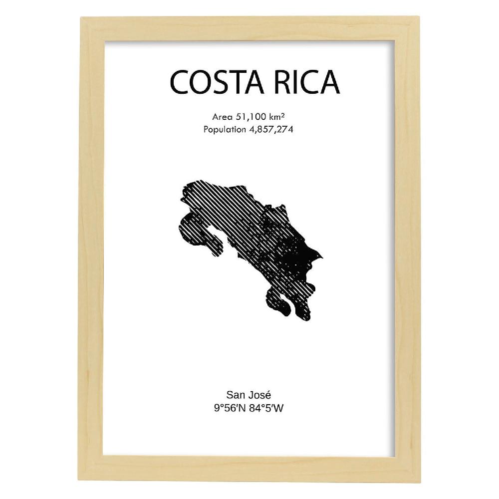 Nacnic Lámina De Costa Rica Mundo