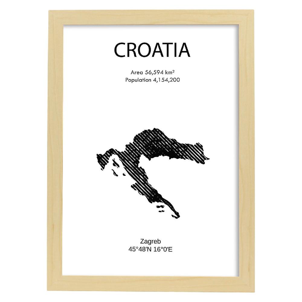 Nacnic Lámina De Croacia Del Mundo
