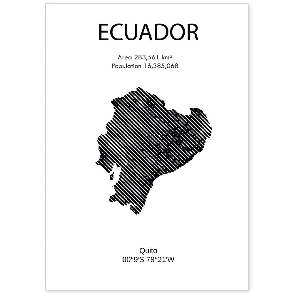 nacnic Lámina de Ecuador del Mundo