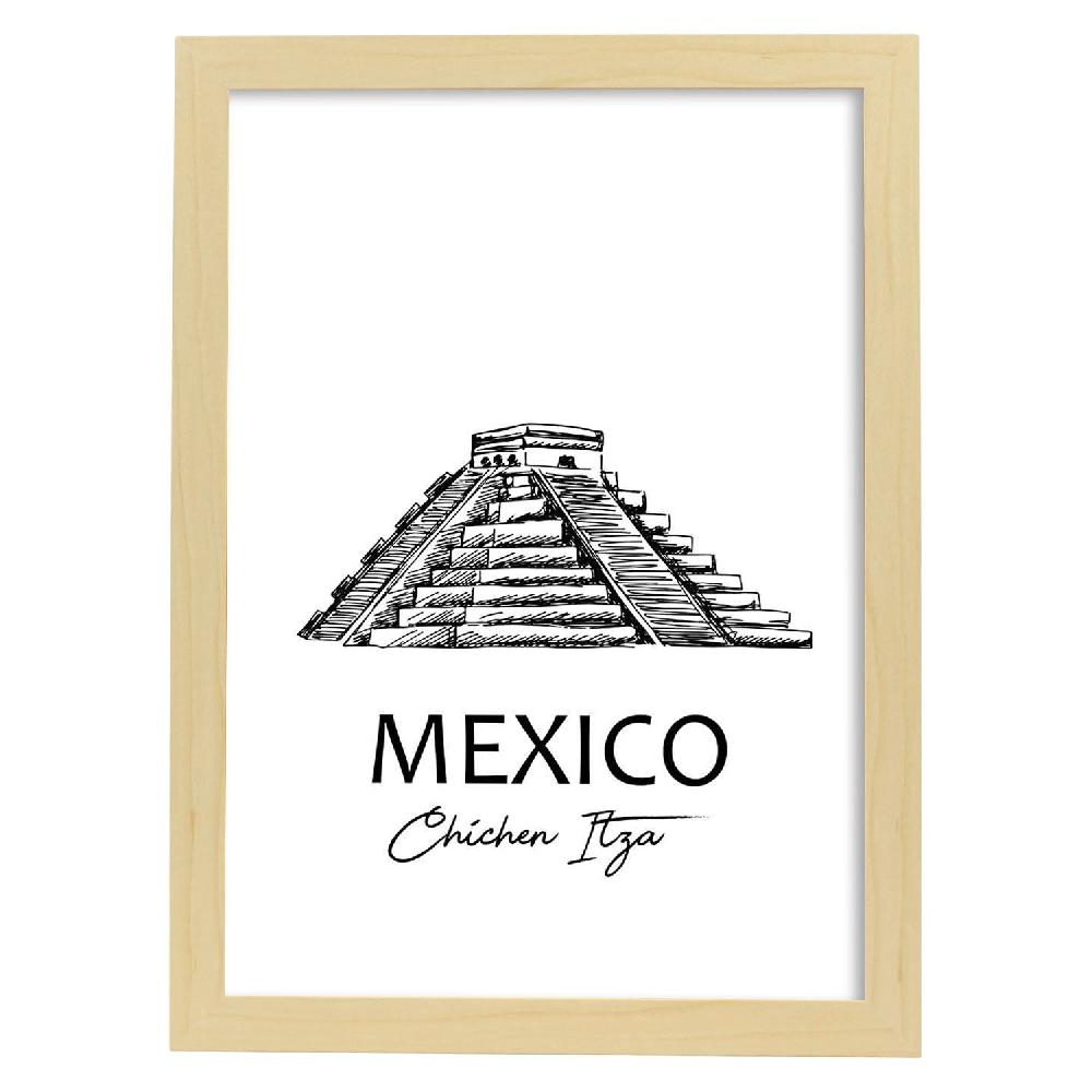 Nacnic Lámina De El Castillo Mexico