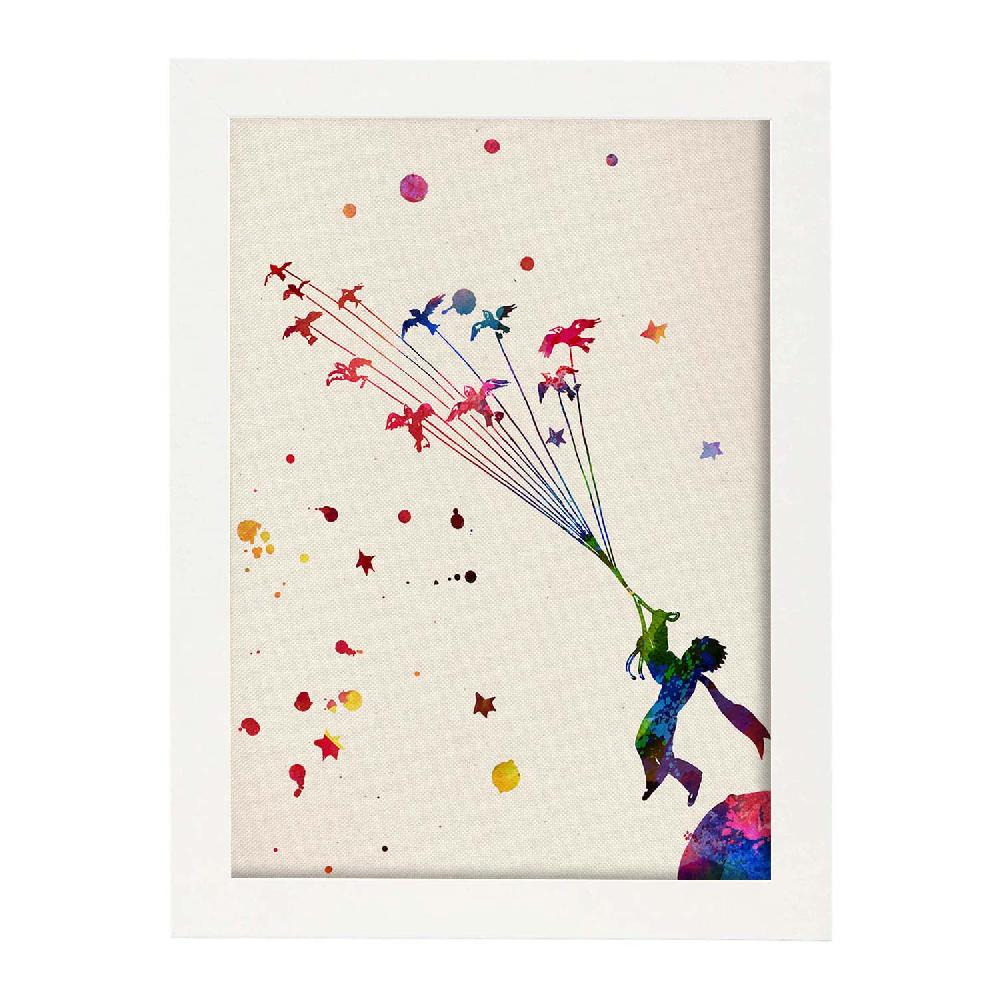 Nacnic Lámina De El Principito En Acuarela