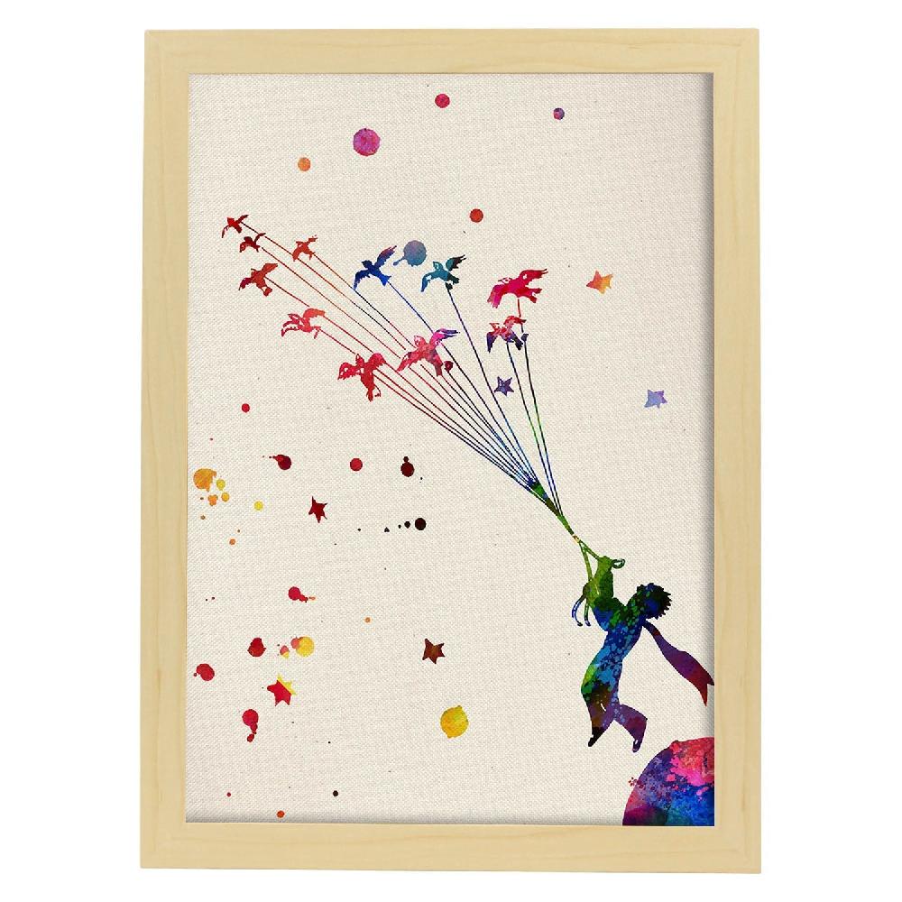 Nacnic Lámina De El Principito En Acuarela