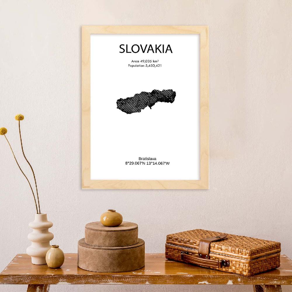 Nacnic Lámina De Eslovaquia Del Mundo