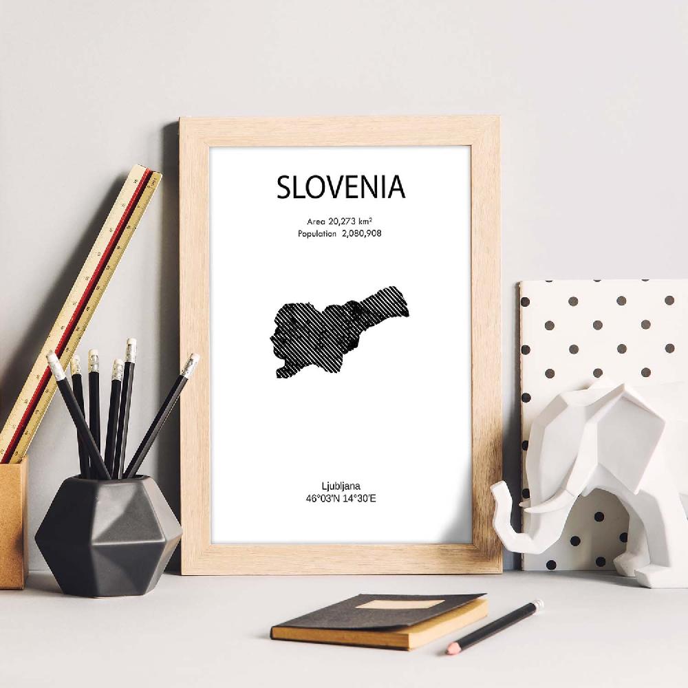 Nacnic Lámina De Eslovenia Mundo