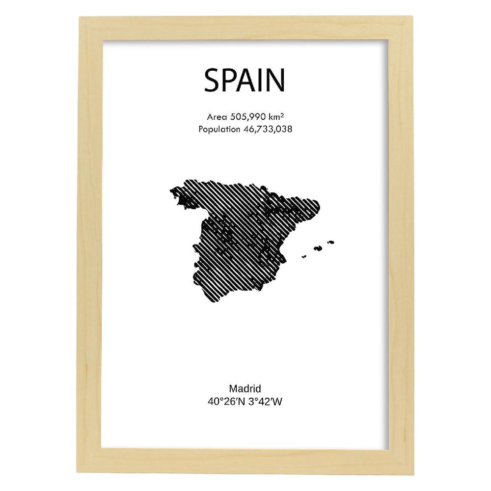 Nacnic Lámina De España Y Continentes Del Mundo